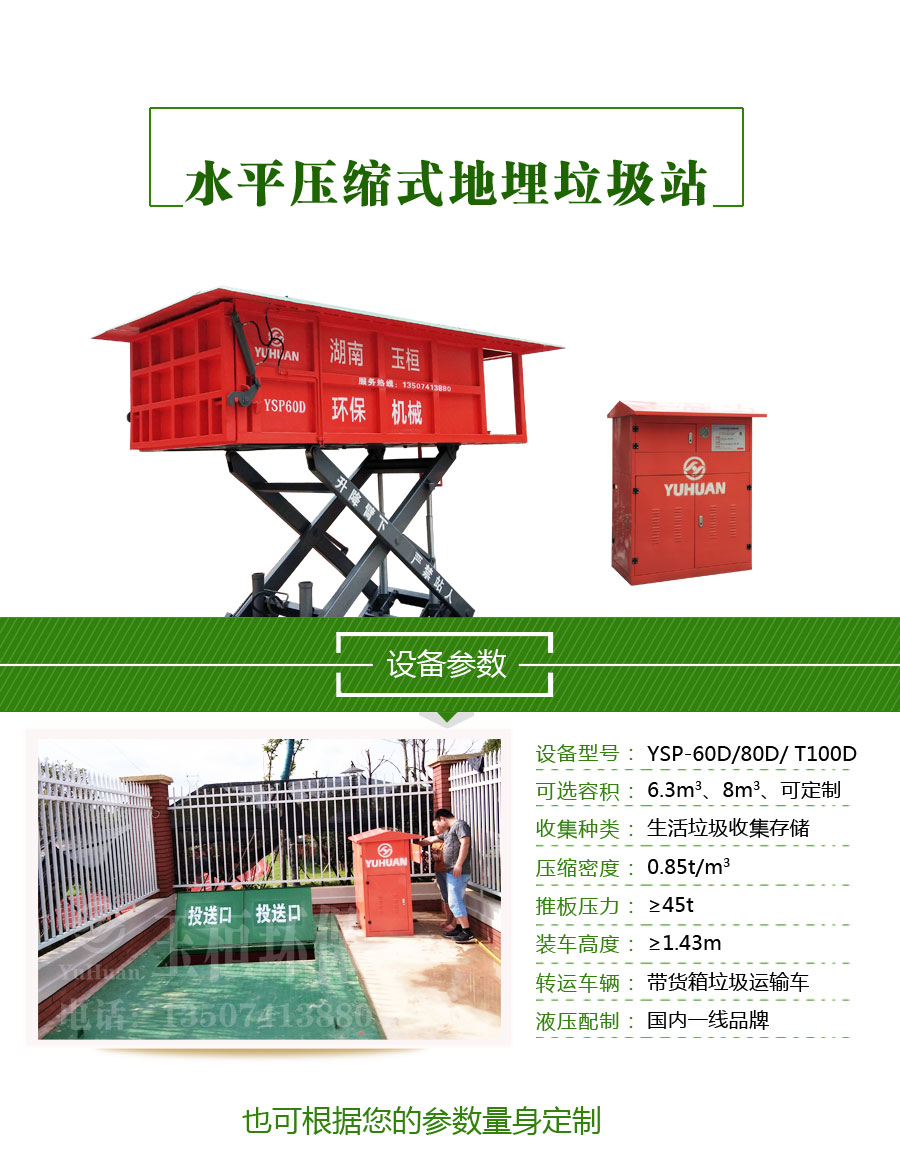 環衛垃圾設備新選擇 地埋式垃圾壓縮站與水平式垃圾壓縮箱，免費安裝助力物業管理升級